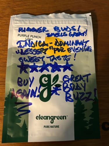 Customer photo review of Purple Punch