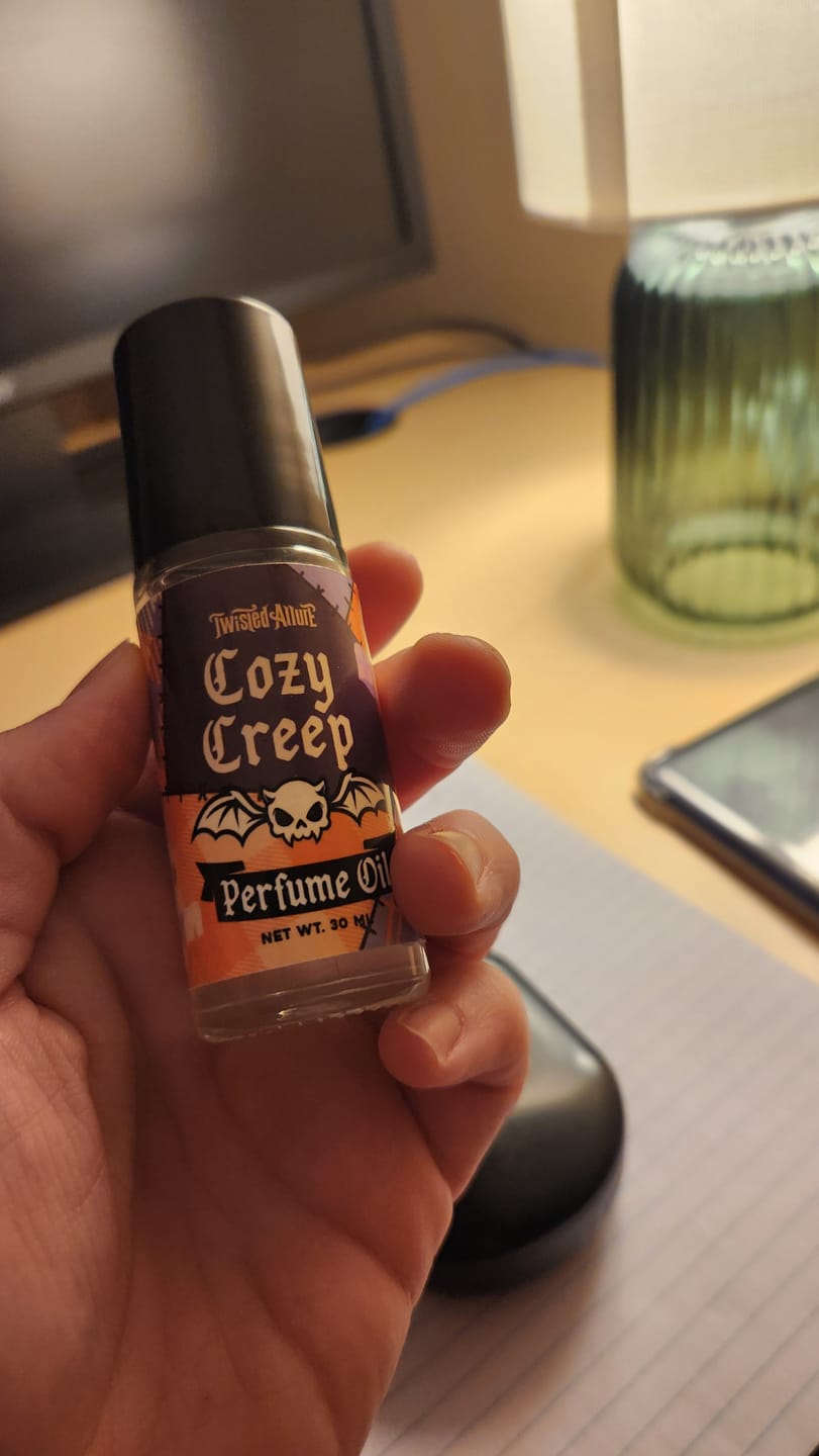 Customer photo review of Cozy Creep Perfume Oil