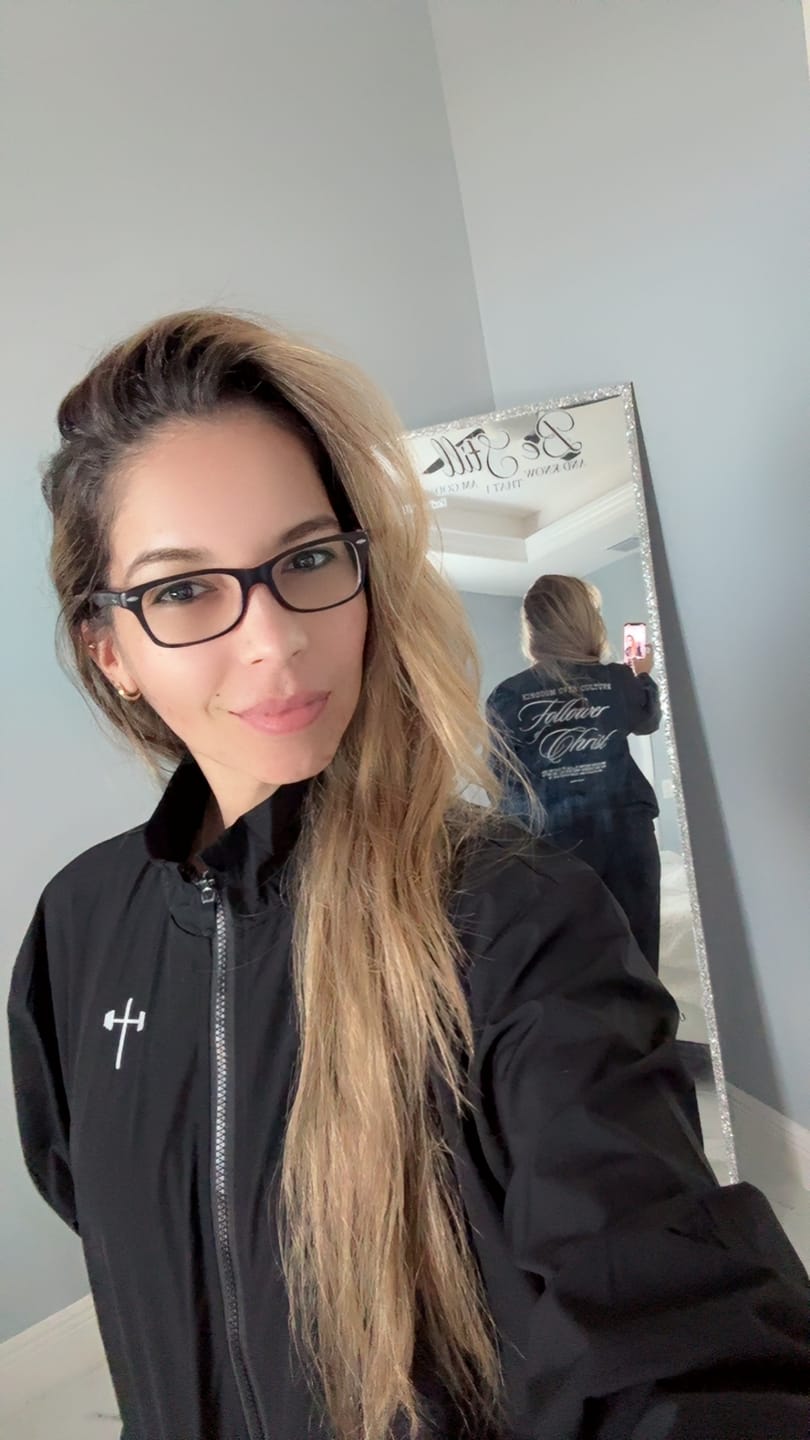 Customer photo review of Follower of Christ Vintage Track Pants