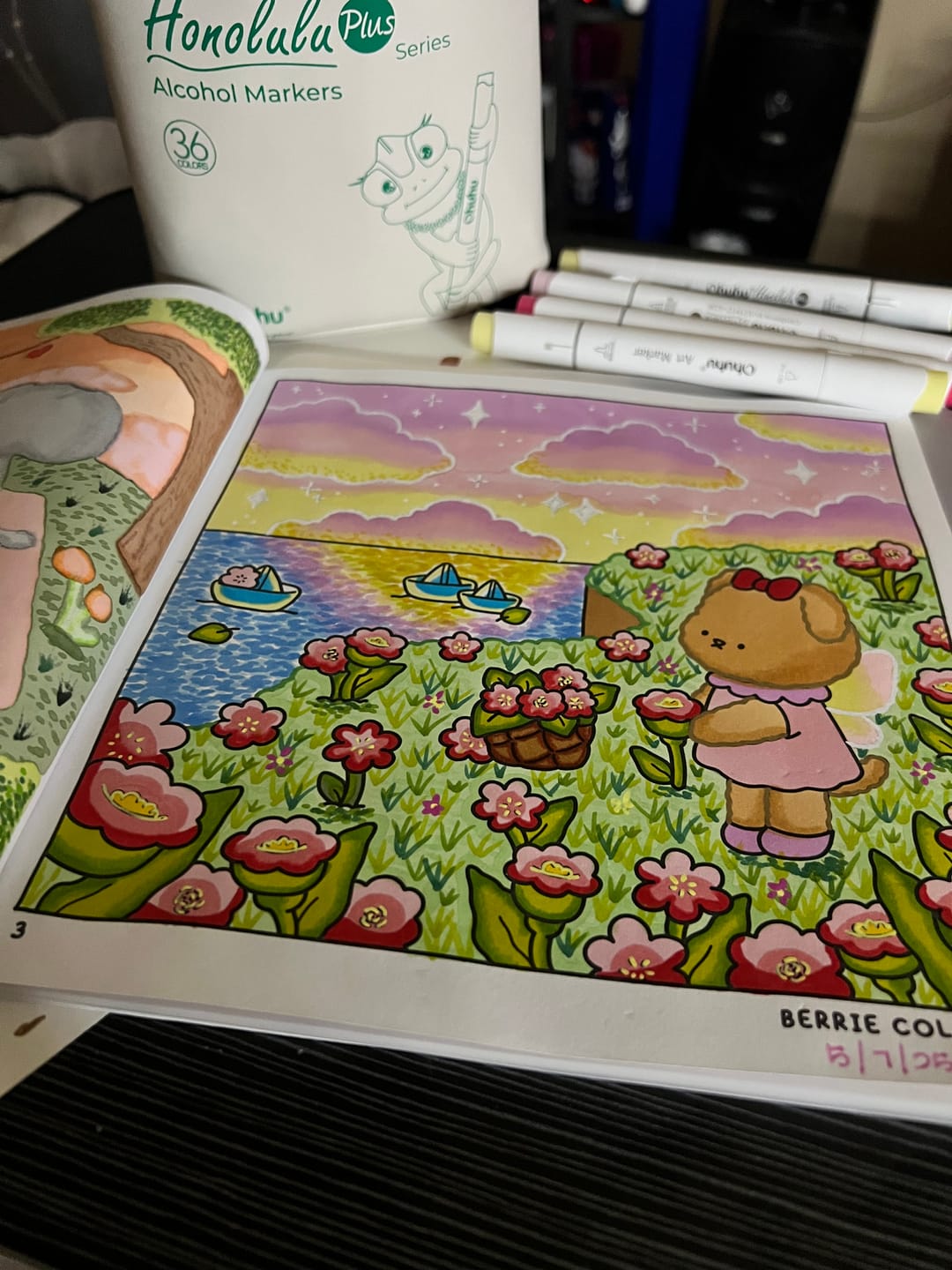 Customer photo review of Ohuhu Honolulu Plus Series Supreme Rubber Brush Tip Markers