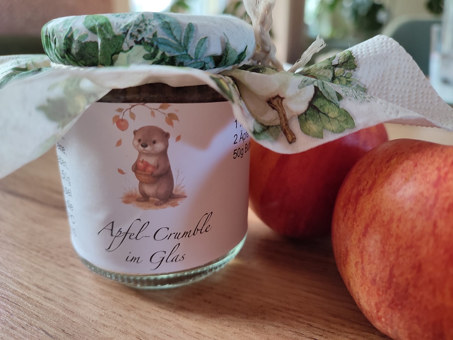Customer photo review of Bandarole - Apfel-Crumble im Glas - Geschenk im Kollegium - Allrounder -  DIY - Sofortdownload