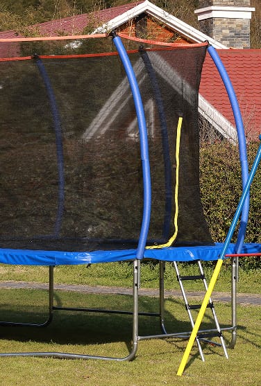 Customer photo review of 10X16FT Blue Rectangle Trampoline for children and adults with Safety net