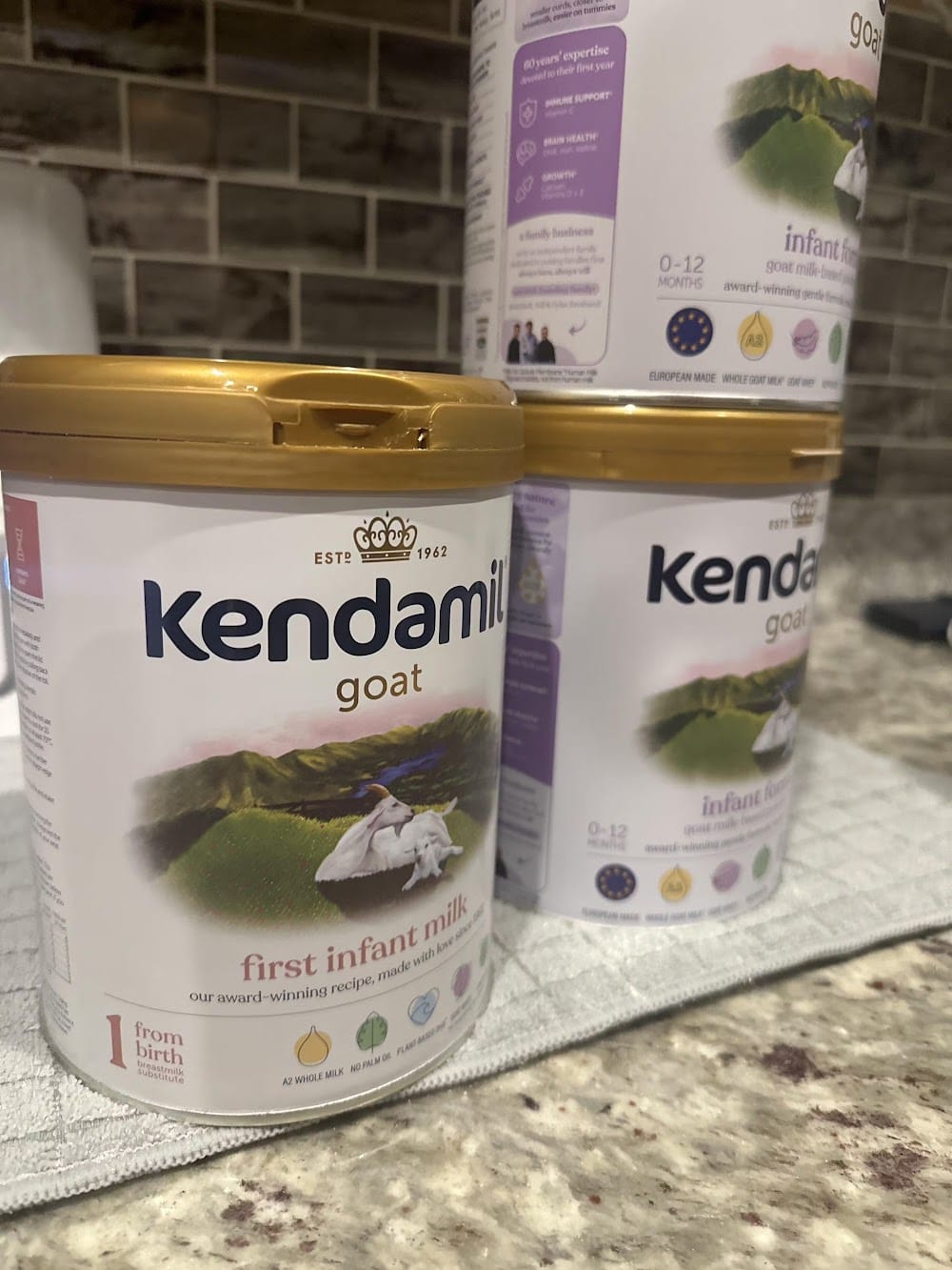 Customer photo review of Kendamil Stage 1 Goat Milk Baby Formula 800g