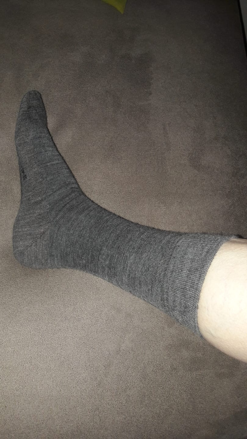 Customer photo review of Venensocken Kupfer Classic ohne Gummi