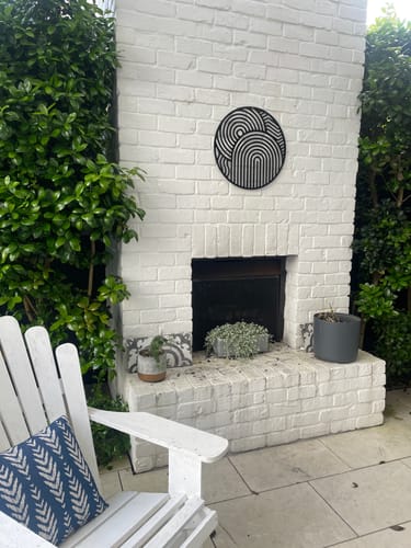 Customer photo review of Abstract Geometric Wall Art