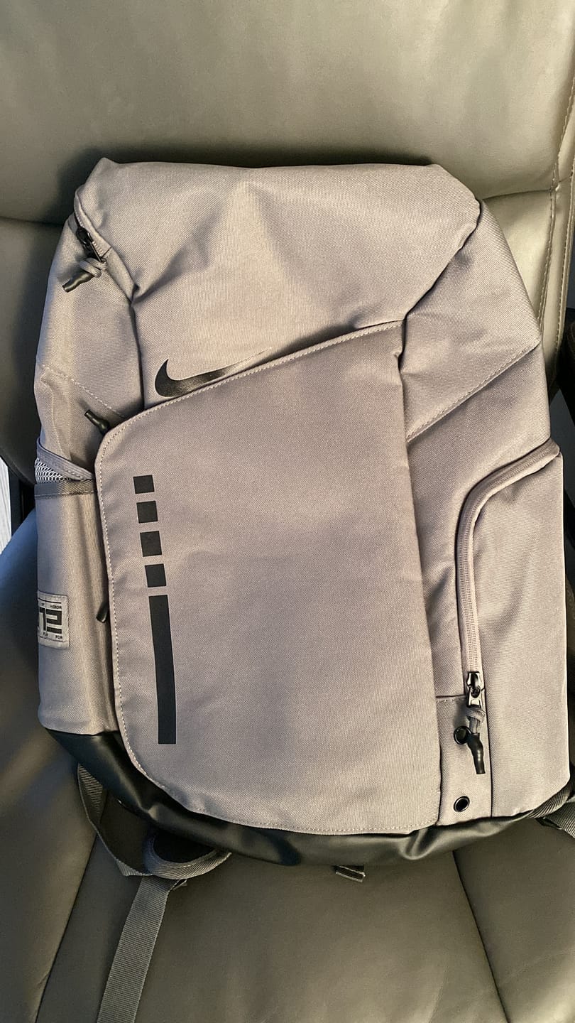 Customer photo review of Hoop Armour™ Elite Backpack Grey Black