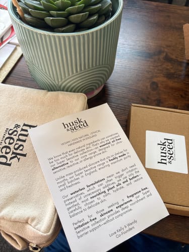 Customer photo review of Super Sensitive Skincare Sample Set