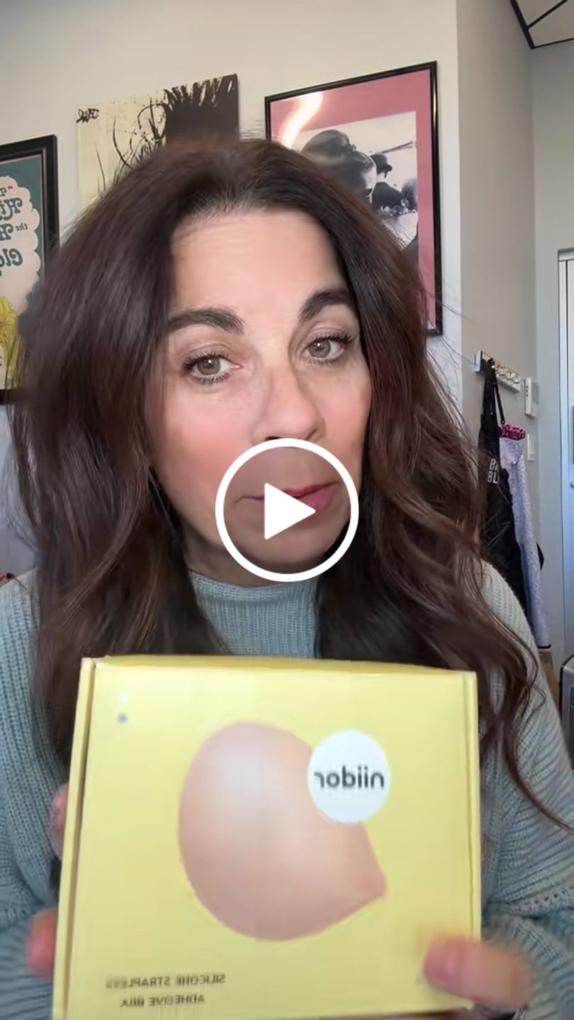 Customer video review of Silicone Adhesive Bra