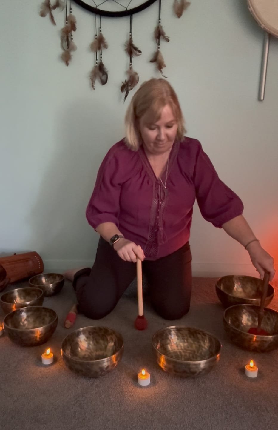 Customer photo review of Full Moon Set of 7 Singing Bowls