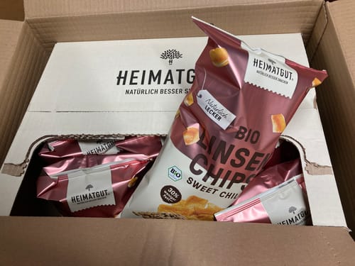 Customer photo review of Bio Linsen Chips Sweet Chili