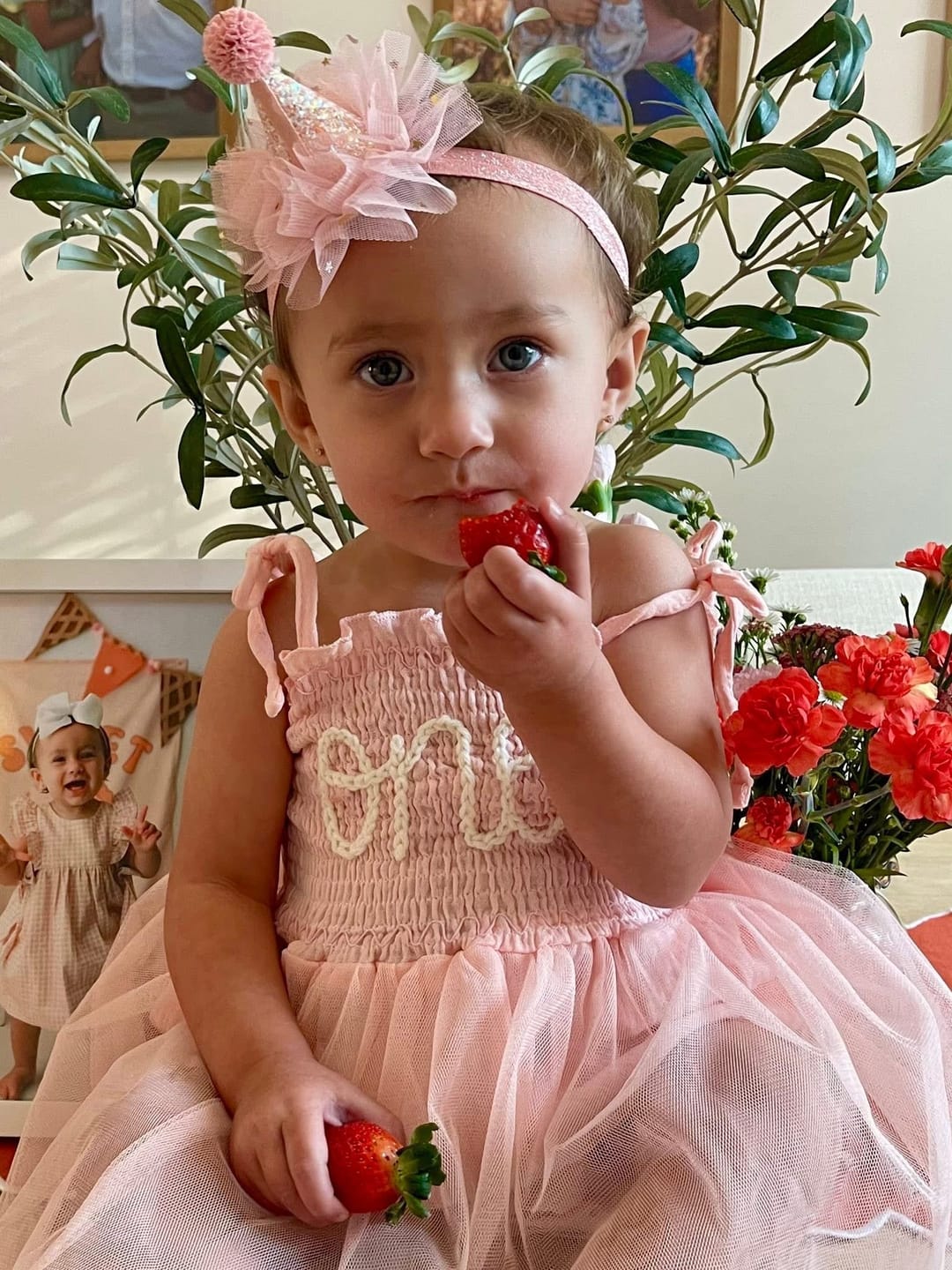 Customer photo review of Sparkle Lace Birthday Headgear