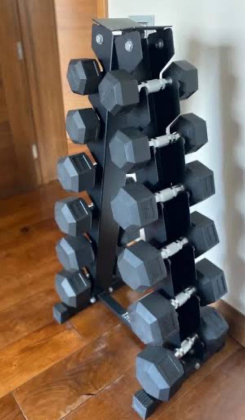 Customer photo review of Rack de Almacenamiento Mancuernas Triangular IRONSIDE