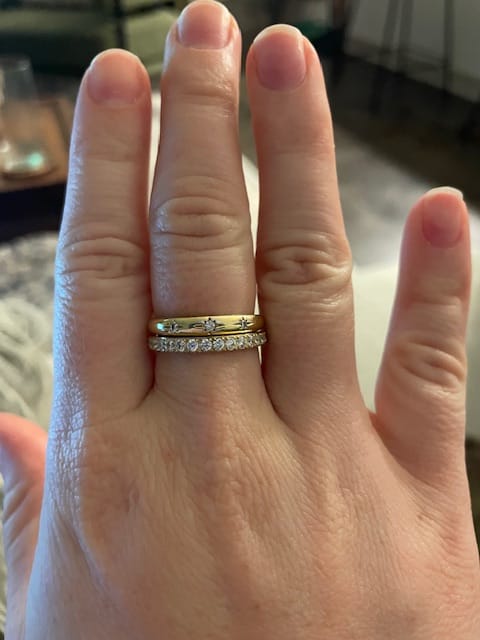 Customer photo review of Eternity Band Ring