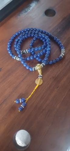 Customer photo review of Lapis Lazuli Third Eye Mala