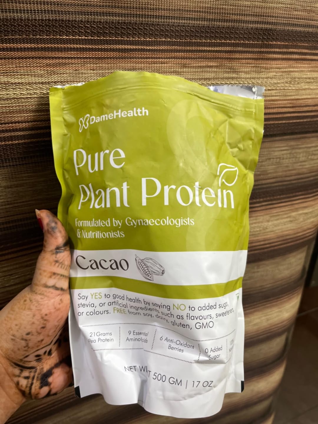 Customer photo review of Plant Protein l All Natural Protein for Women