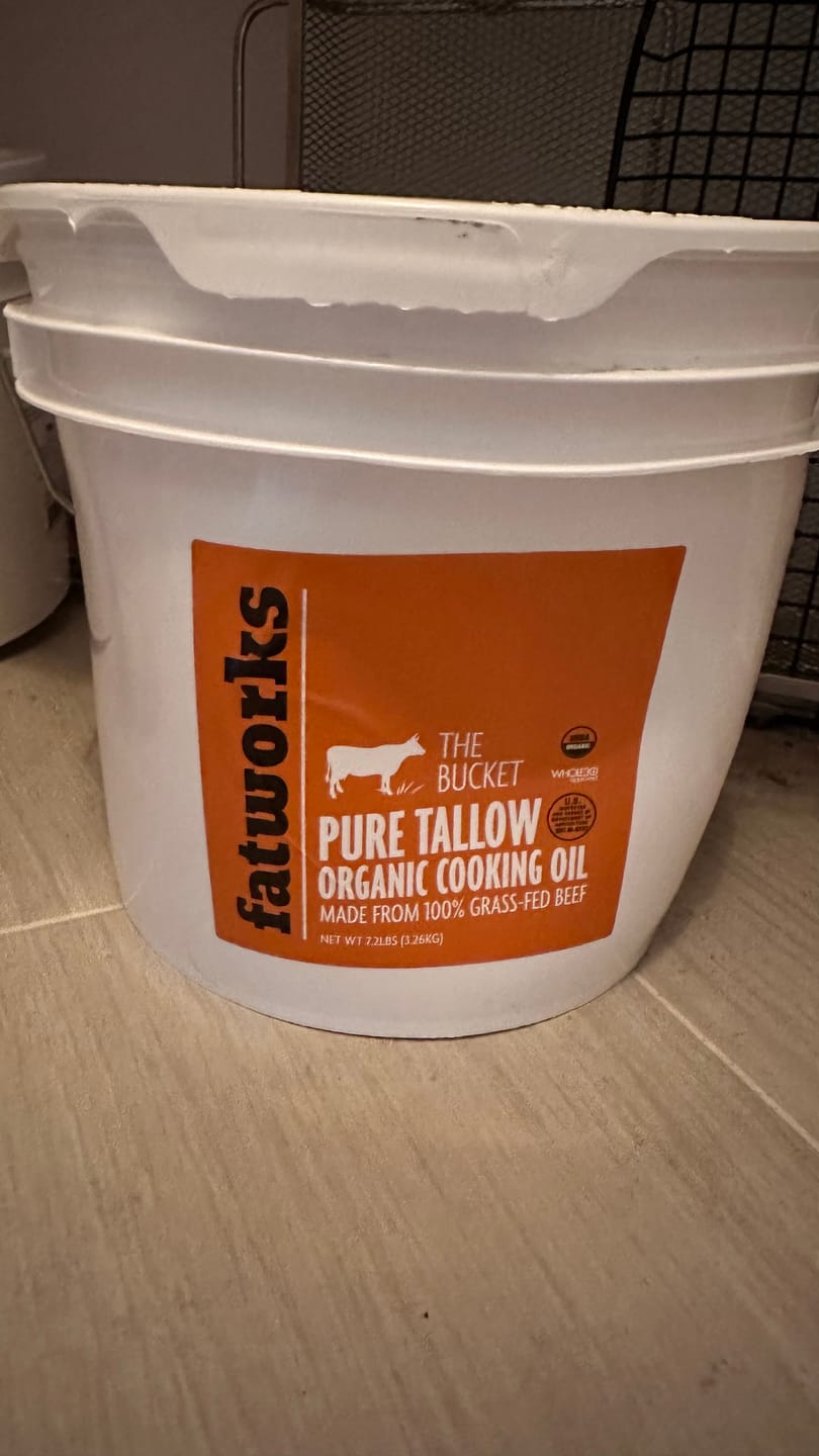 Customer photo review of 1 Gallon Organic Grass-Fed Beef Tallow