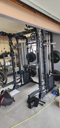 Customer photo review of Major Fitness B52 All-In-One Home Gym Smith Machine