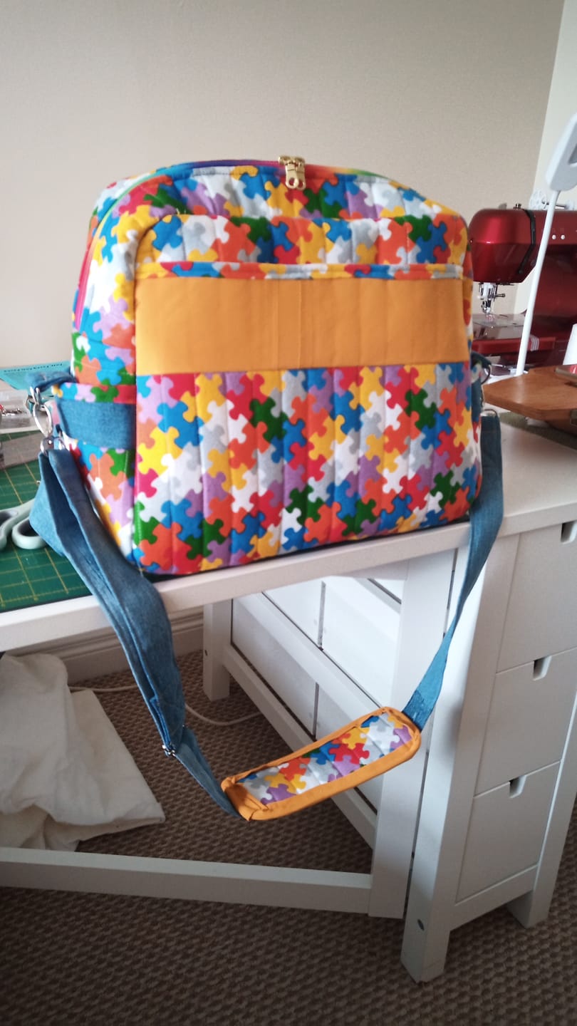 Customer photo review of 2 Metre Bag Wadding / Batting Bundle