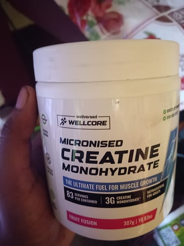 Customer photo review of Wellcore - Pure Micronised Creatine Monohydrate (307g, 83 Servings) Fruit Fusion