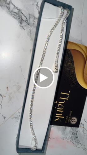 Customer video review of Tennis chain on sale‼️