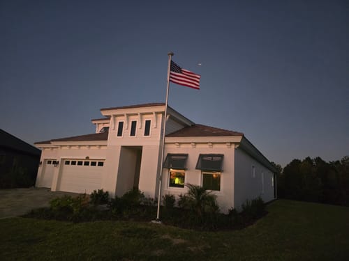 Customer photo review of Ultra Heavy Duty American Flag - 2-ply Polyester - Made In USA