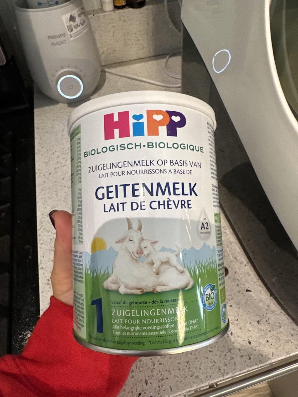 Customer photo review of HiPP Dutch Stage 1 Goat Milk Baby Formula 400g