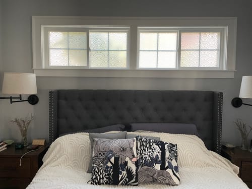 Customer photo review of Nagoya Frosted Window Privacy Panel