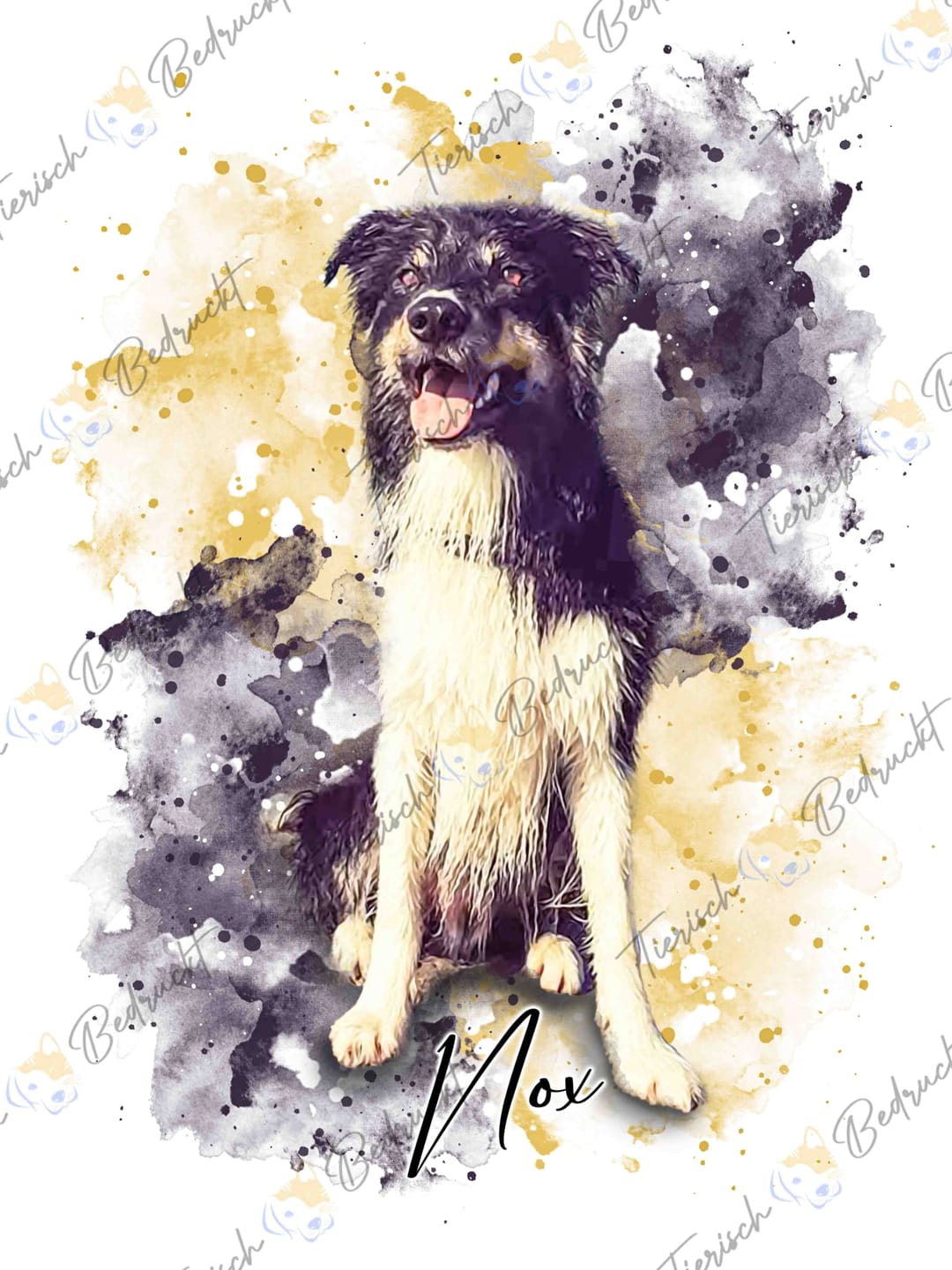 Customer photo review of Tierisches Wasserfarben Portrait