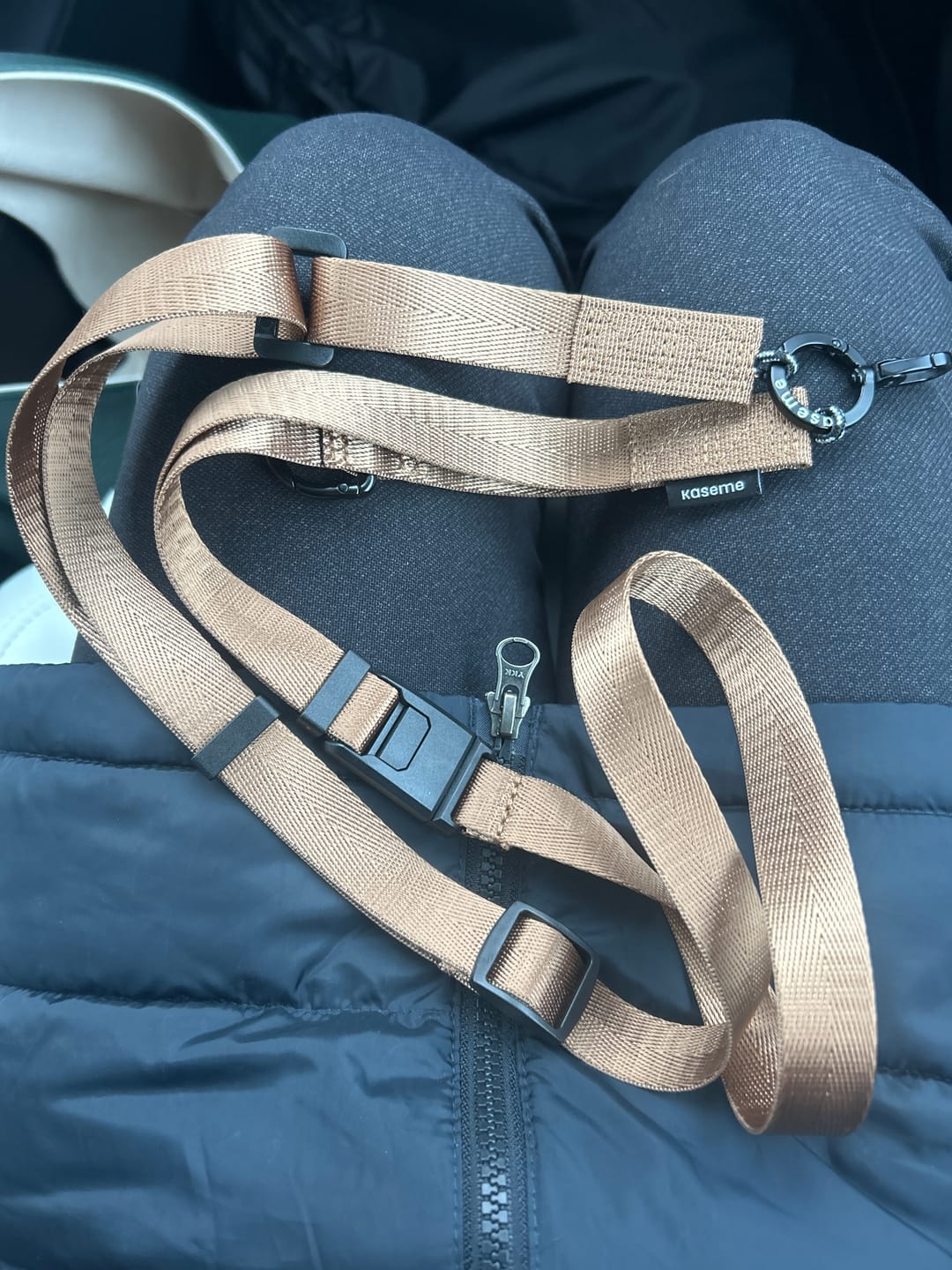 Customer photo review of Crossbody Phone Strap Brown