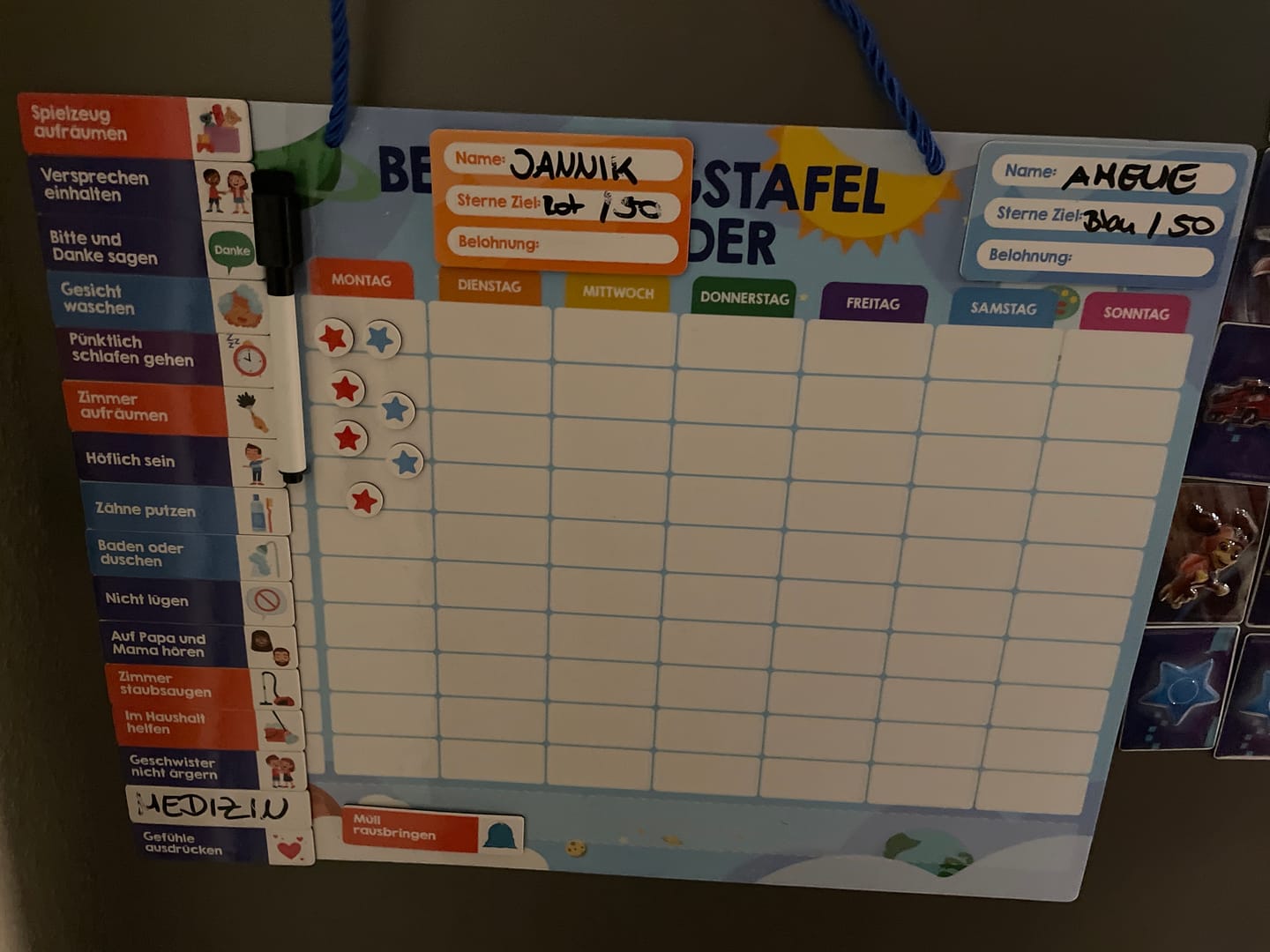 Customer photo review of Edubini Magnetische Belohnungstafel