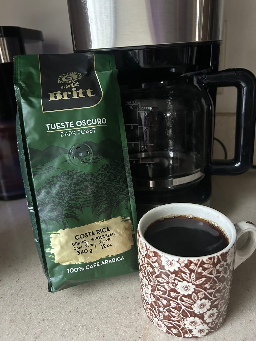 Customer photo review of COSTA RICAN DARK ROAST COFFEE