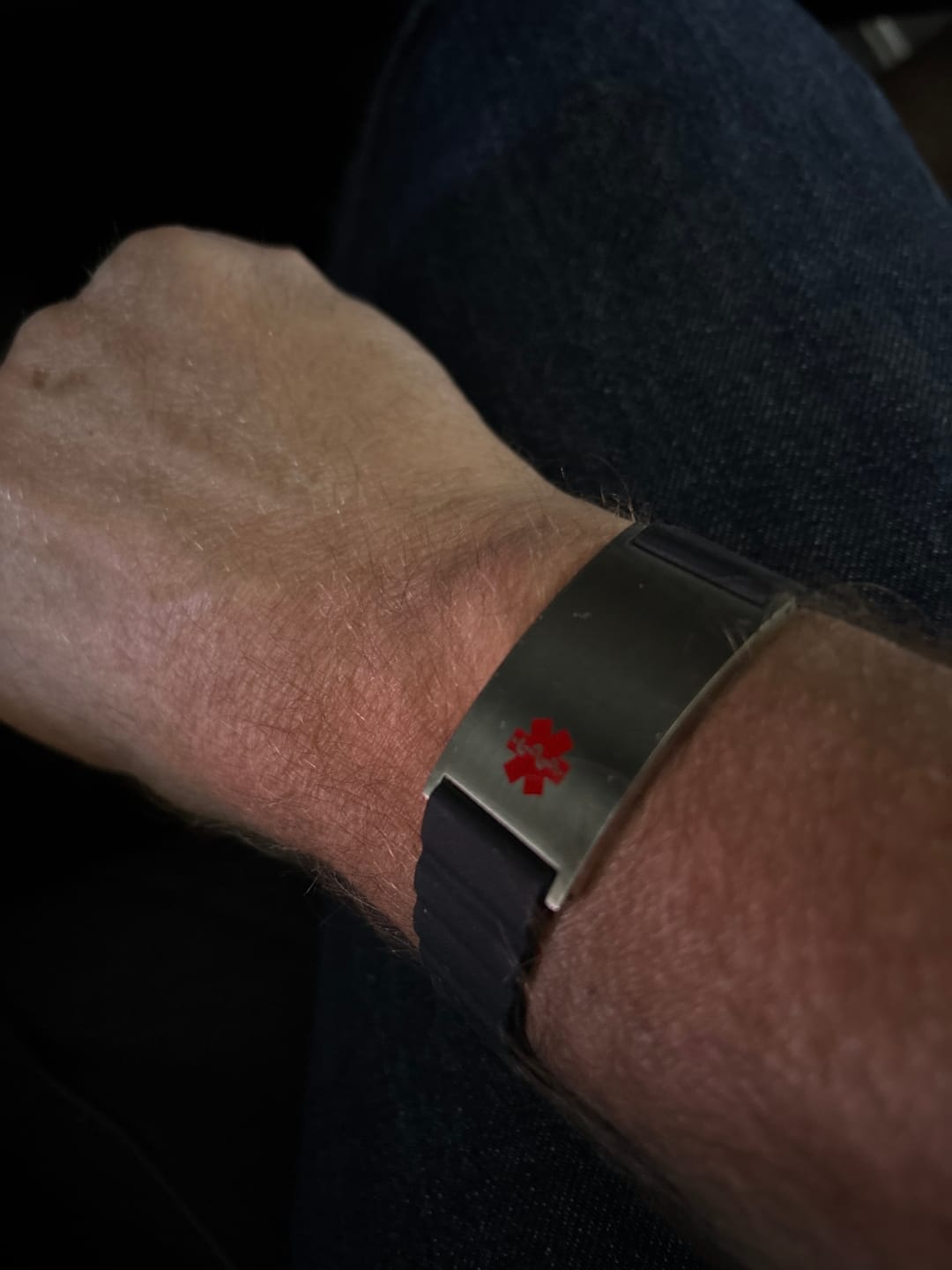 Customer photo review of Magnetic Sports Medical ID Bracelet