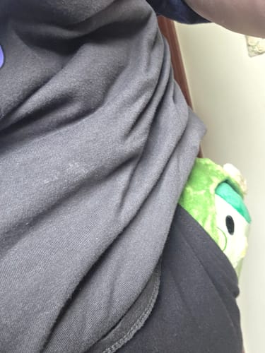 Customer photo review of Green Mini Plushie: Small but Mighty in Care