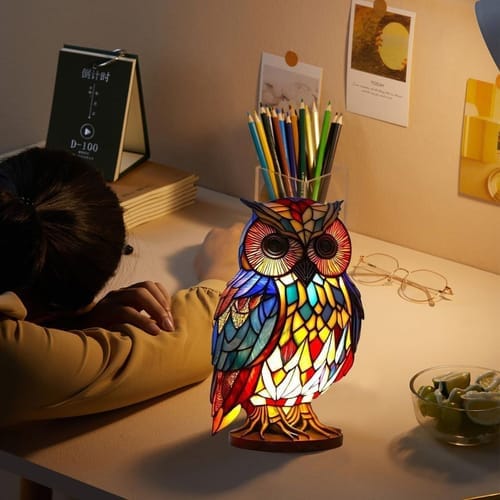 Customer photo review of LichtUil - handgemaakte lamp die harten laat stralen