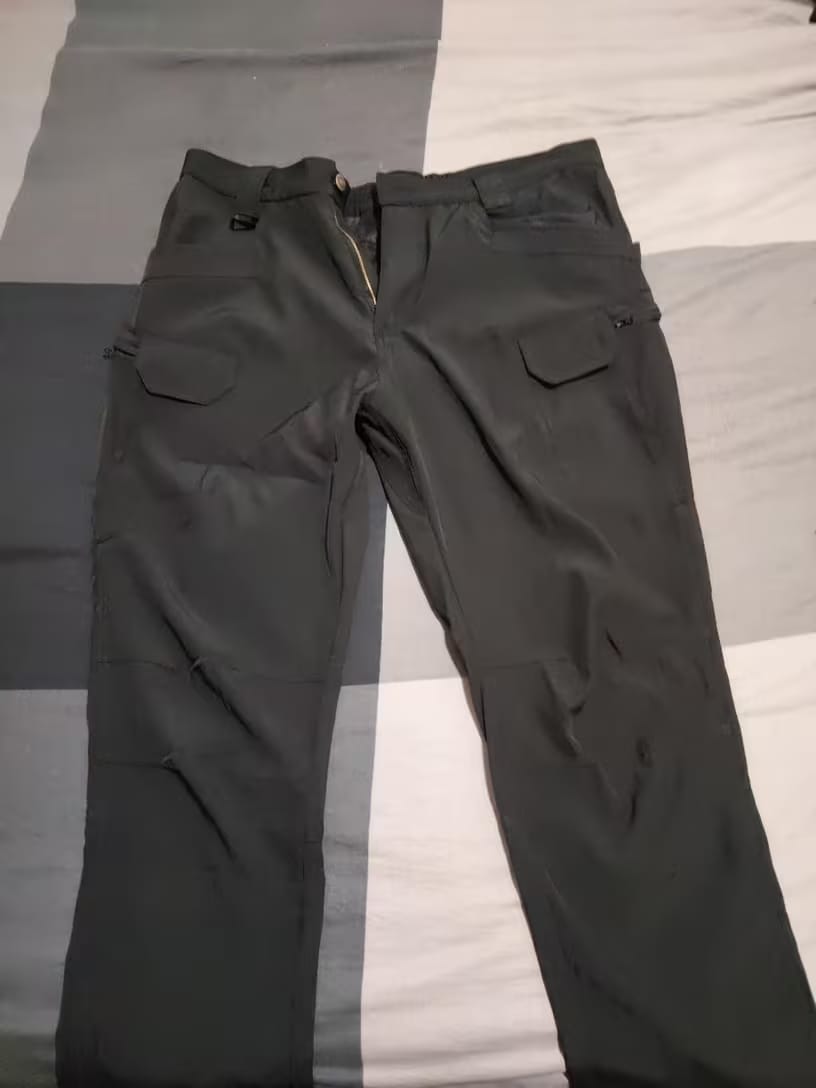 Customer photo review of Fleece Lined Waterproof Utility Trousers