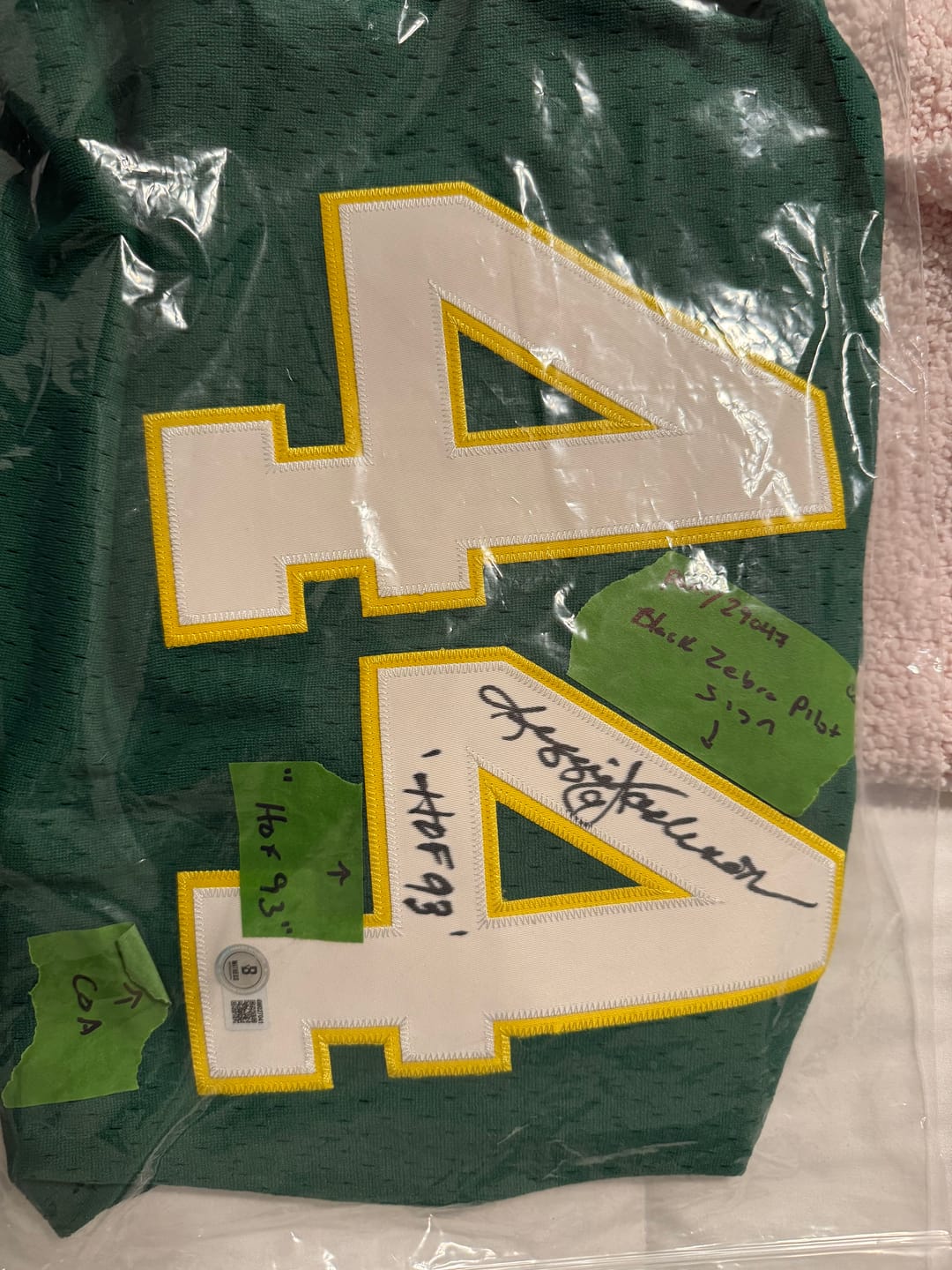 Customer photo review of Reggie Jackson Autograph Signing