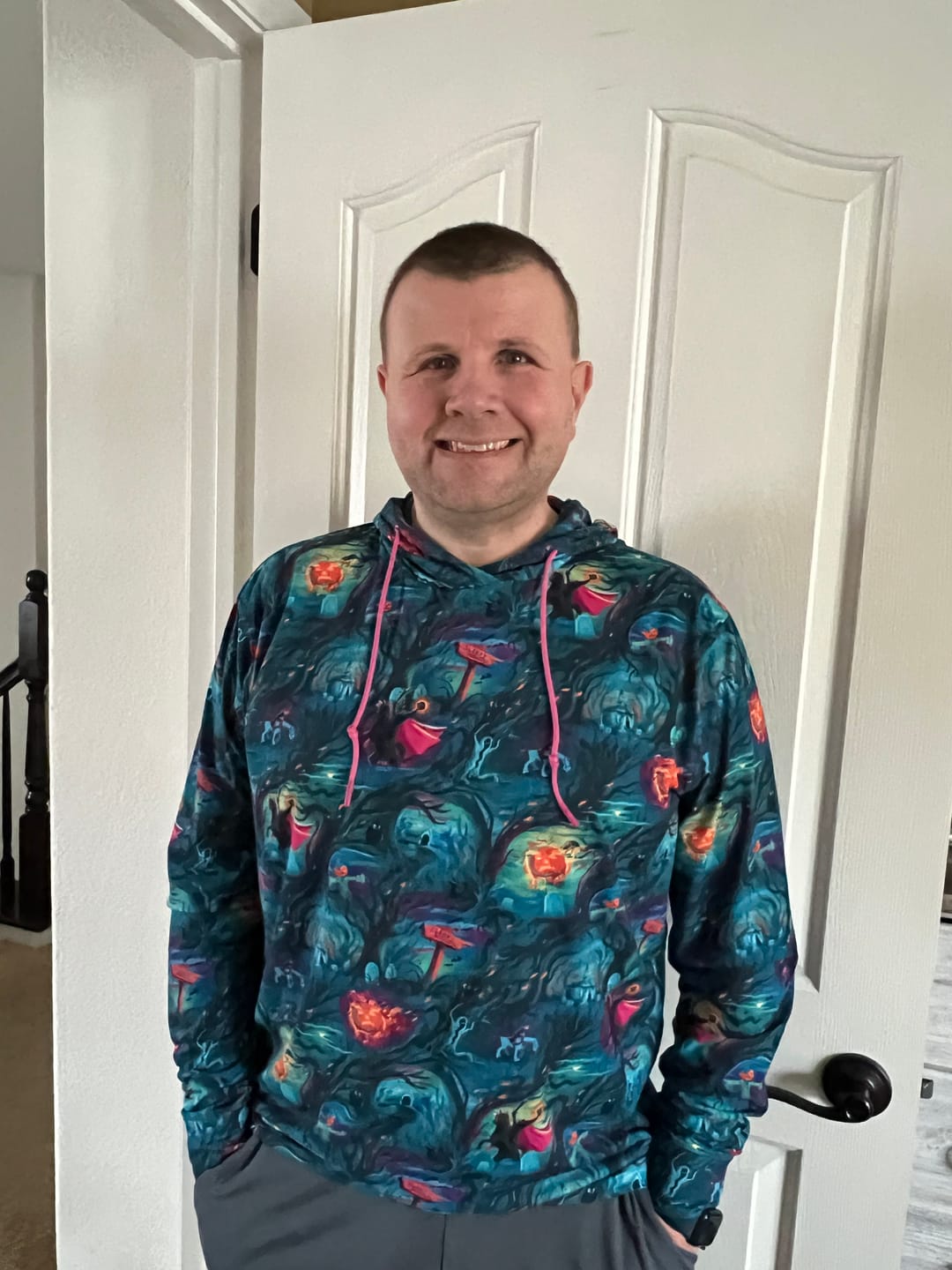 Customer photo review of Disney "Headless Havoc" – Performance Hoodie