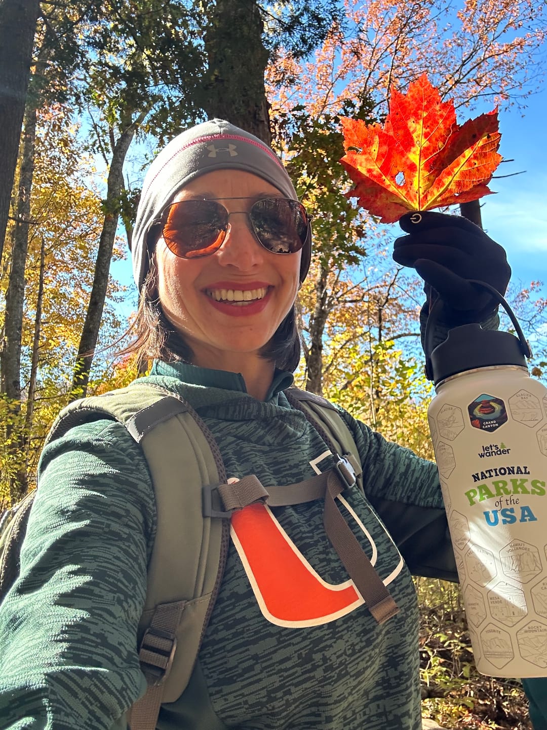 Customer photo review of Lets Wander™ National Parks Water Bottle + Stickers