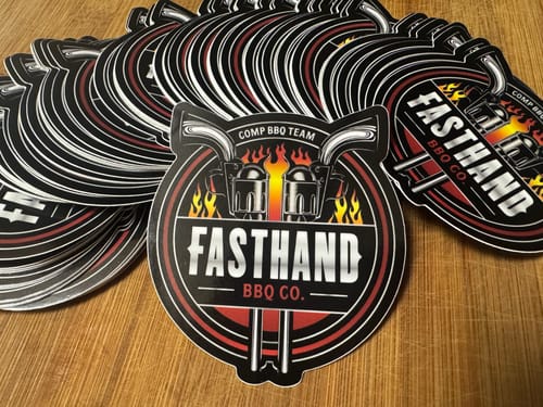 Customer photo review of 100 - 3.5" Custom Vinyl Stickers