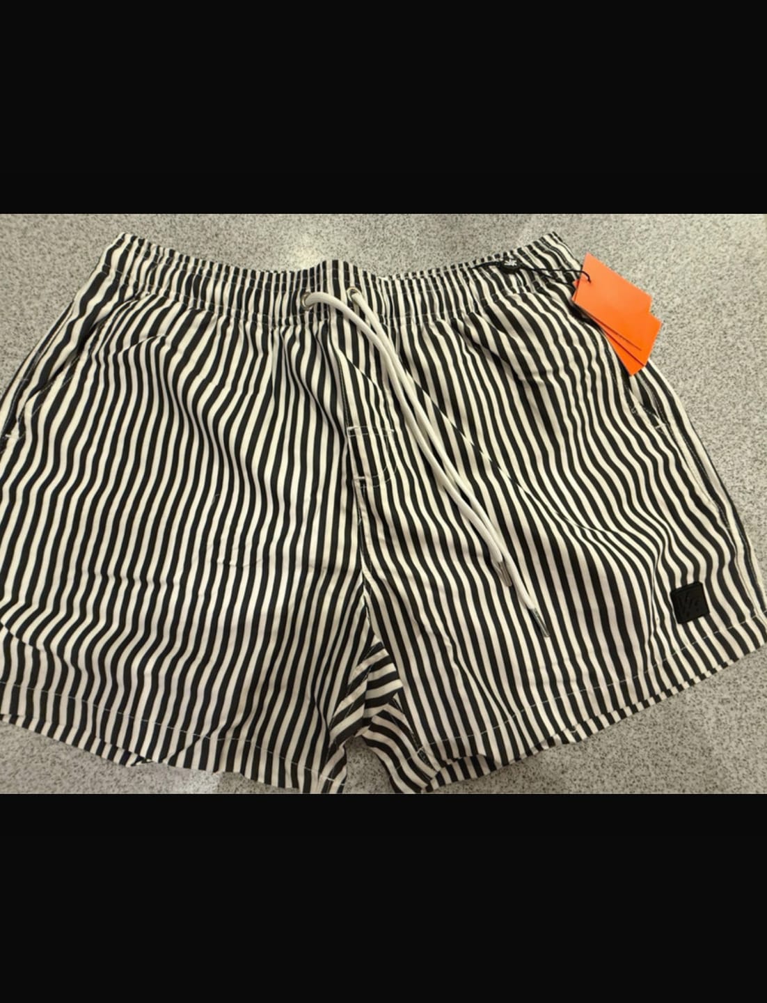Customer photo review of 1056 - Striped Swim Shorts