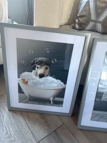 Customer photo review of Fun in the tub - Personalised Poster