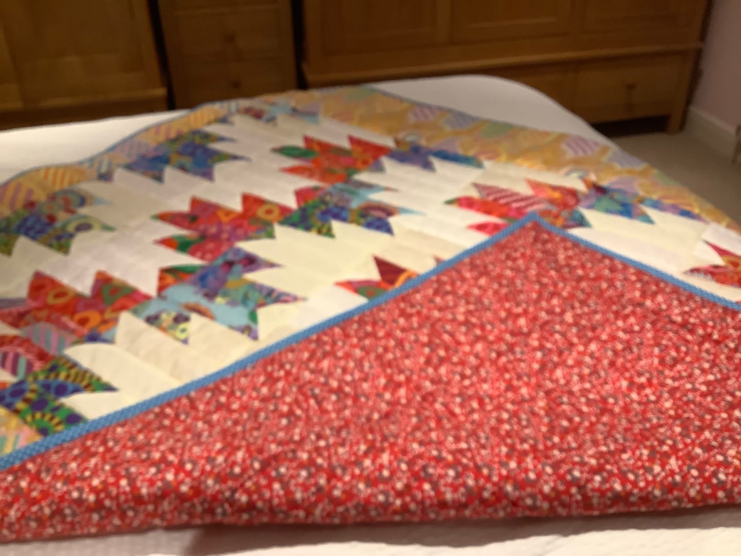 Customer photo review of Small Floral Garden Cotton Poplin Fabric