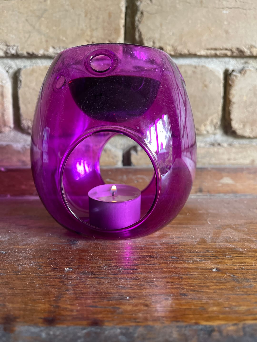 Customer photo review of Purple Wax Melt Burner