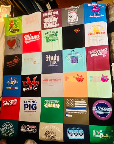 Customer photo review of Project Repat T-Shirt Quilt