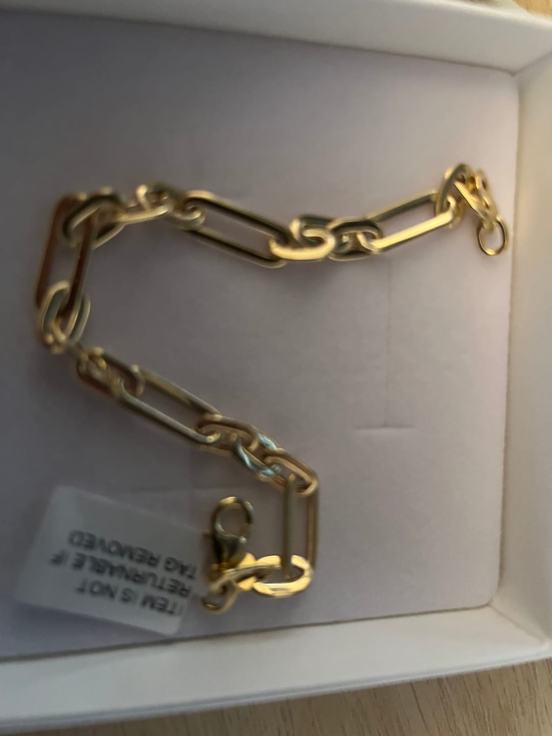 Customer photo review of Gold Essentials Bracelet