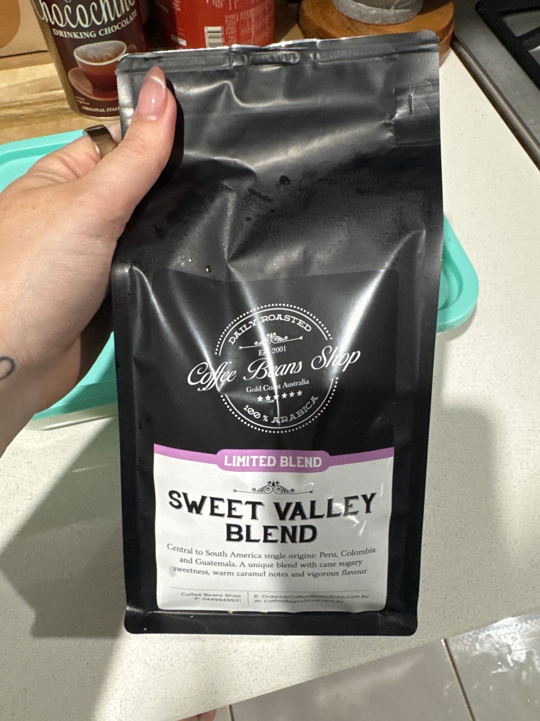 Customer photo review of Sweet Valley Blend Coffee Beans