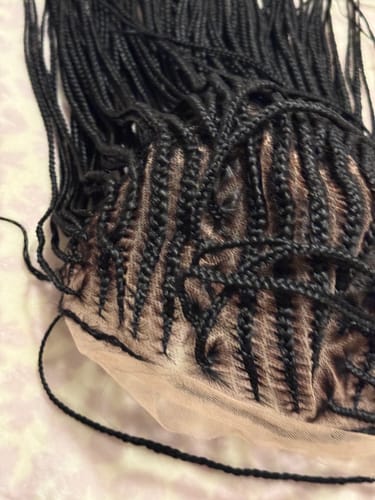 Customer photo review of Feeding Braid Wig (Medium Brown Full Lace) Color 1B, Waist Length - Sharon
