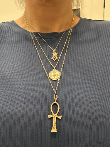 Customer photo review of Lucky Star Pendant