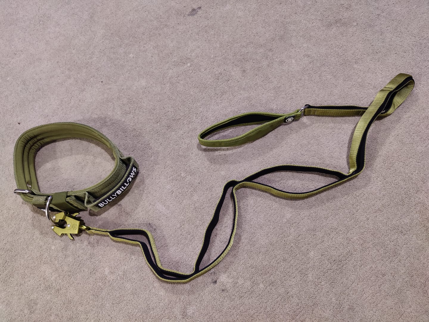 Customer photo review of Ladder Combat® Multiple Handles Lead - Olive Green