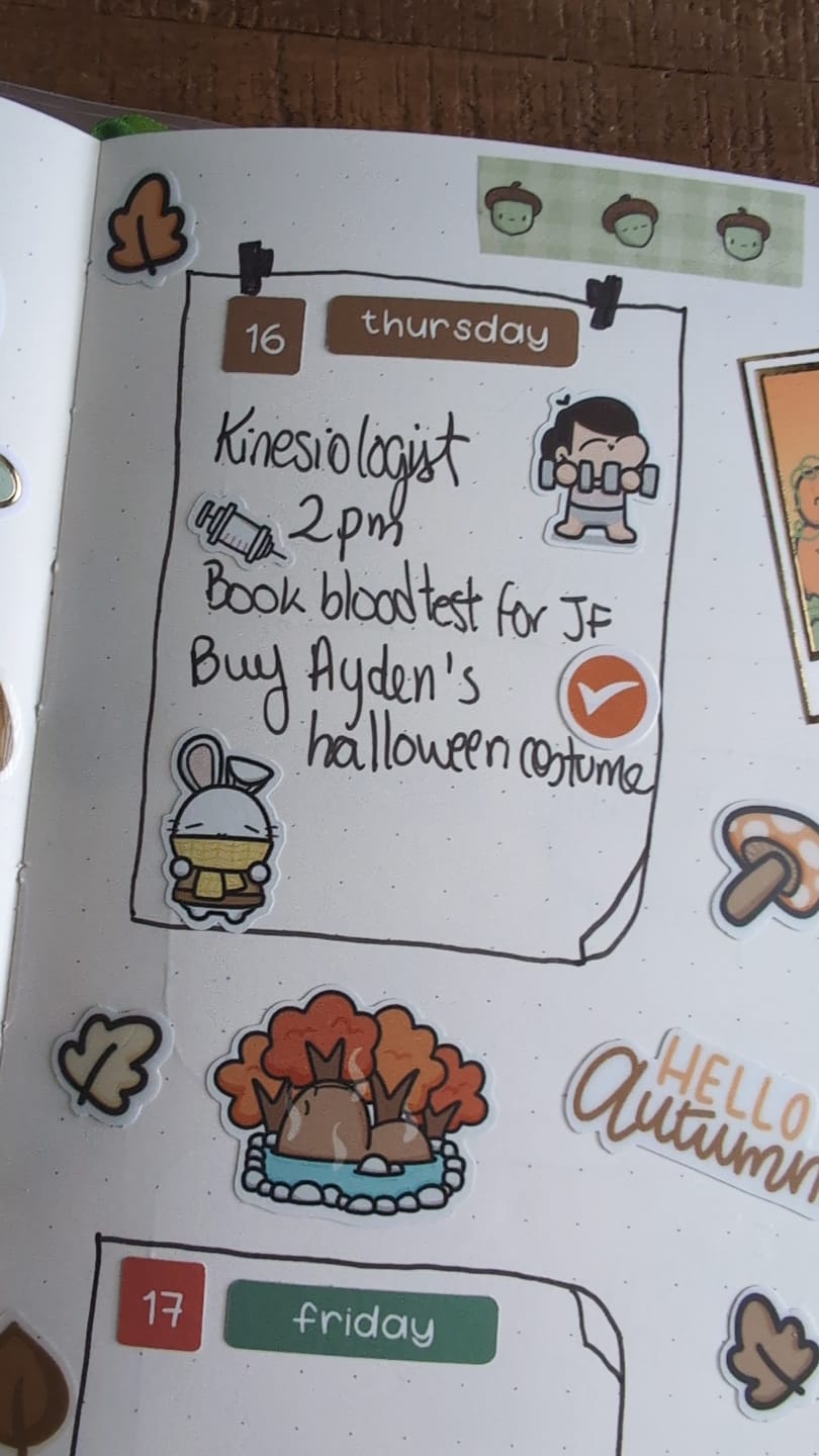 Customer photo review of Doctor's Appointment Planner Stickers